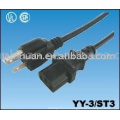 American Type Ul Standard Power Cords Sjow Sjoow Sjo Sjtw 16awg 14awg Cable sj00w sj0w sj wire yy3 plug